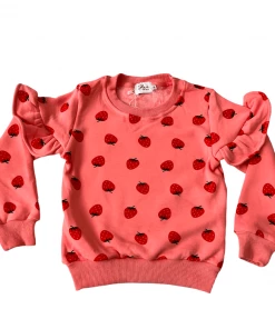 Lola + The Boys Strawberry Ruffle Joggers Set New Arrivals