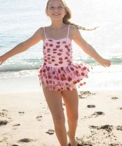 Lola + The Boys Strawberry Shortcake Tulle Swimsuit New Arrivals