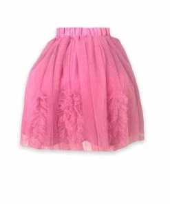 Lola + The Boys Sunny Tulle Ruffle Midi Skirt New Arrivals