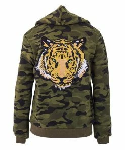 Lola + The Boys Boys Camo Tiger Hoodie