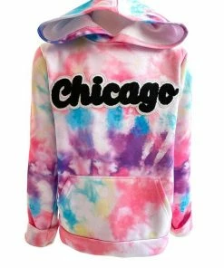 Lola + The Boys Chicago Tie Dye Hoodie Girls