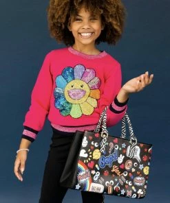 Lola + The Boys Flower Power Sweatshirt New Arrivals
