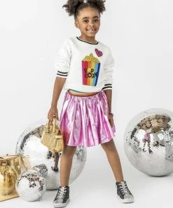 Lola + The Boys Girls I Love Popcorn Sweatshirt