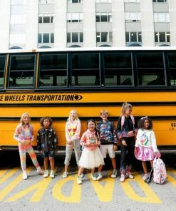 Lola + The Boys Happy Rainbow Unicorn Sweatshirt Girls