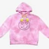 Lola & The Boys New Arrivals Heart Eyes Crystal Smiley Hoodie