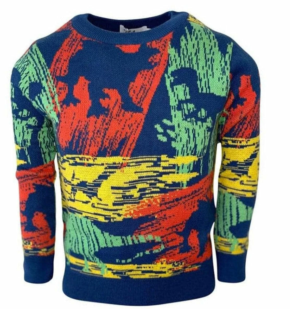 Lola + The Boys New Arrivals Multi Dino Sweater 4 Lola + The Boys New Arrivals Multi Dino Sweater