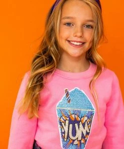 Lola + The Boys Peachy Yum Sweatshirt