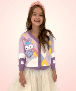 Lola And The Boys New Arrivals Retro Bunny Cardigan