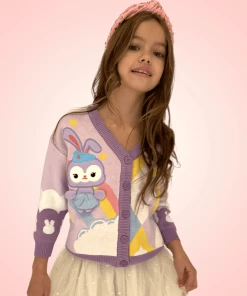 Lola And The Boys New Arrivals Retro Bunny Cardigan
