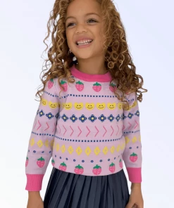 Lola & The Boys New Arrivals Smiles And Berries Sweater