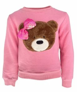 Lola + The Boys Teddy Bow Sweatshirt New Arrivals