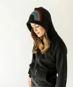 Lola + The Boys Girls Wanderlust Crystal Unicorn Hoodie