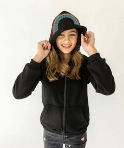 Lola + The Boys Girls Wanderlust Crystal Unicorn Hoodie