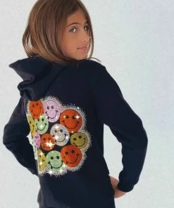 Lola & The Boys All Smiles Crystal Hoodie
