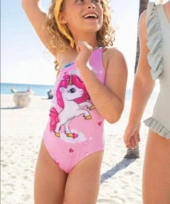 Lola + The Boys Unicorn Hearts One Shoulder