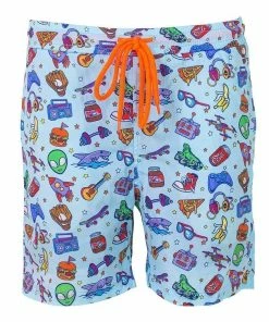 Lola + The Boys Alien Doodle Swim Shorts