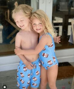 Lola & The Boys Boys Nutella Swim Shorts | Boy's Swimsuit