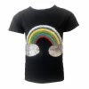 Lola + The Boys Beaded Rainbow Sequin T-Shirt