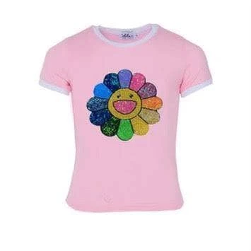 Lola + The Boys Happy Daisy Ringer Tee Shirt Girls 4 Lola + The Boys Happy Daisy Ringer Tee Shirt Girls