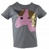Lola & The Boys Golden Unicorn Flip T-Shirt Girls