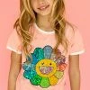 Lola + The Boys Happy Daisy Ringer Tee Shirt Girls