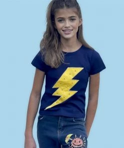 Lola + The Boys Navy Bolt Tee