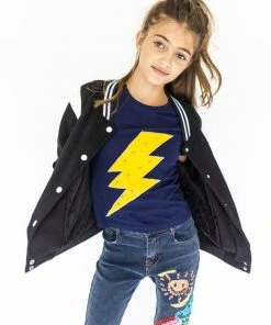 Lola + The Boys Navy Bolt Tee