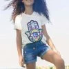 Lola + The Boys Sequin Hamsa T-Shirt 1 Lola + The Boys Sequin Hamsa T-Shirt