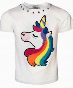 Lola + The Boys Unicorn Jewel T-shirt