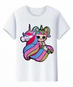 Lola + The Boys Unicorn Love Rainbow LED Doll Tee