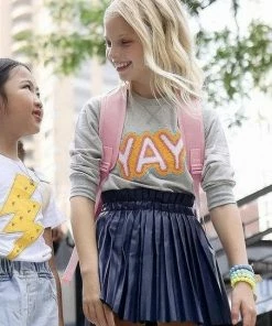 Lola + The Boys YAY Patch Sweatshirt