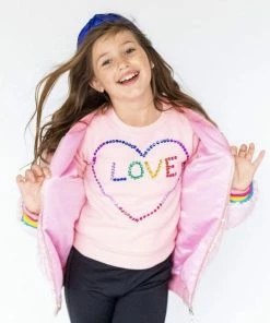 Lola + The Boys Light Bright Love Sweatshirt 10 Lola + The Boys Light Bright Love Sweatshirt