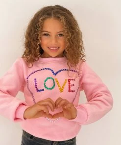 Lola + The Boys Light Bright Love Sweatshirt 9 Lola + The Boys Light Bright Love Sweatshirt