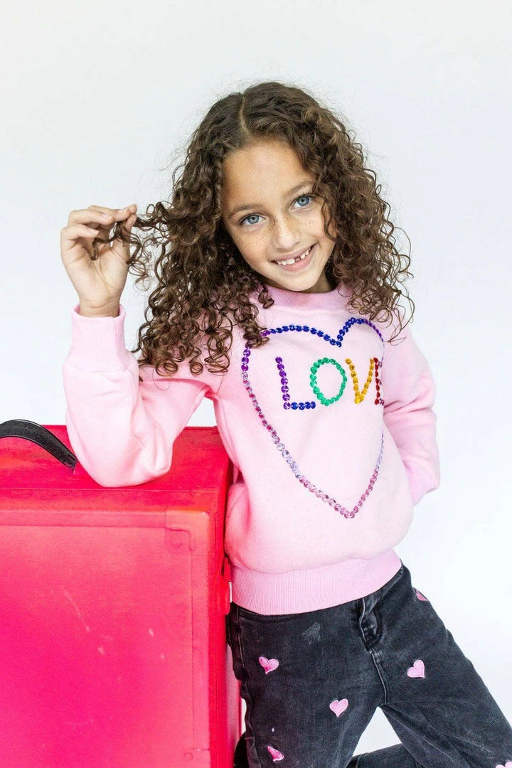 Lola + The Boys Light Bright Love Sweatshirt 3 Lola + The Boys Light Bright Love Sweatshirt