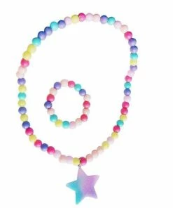 Lola + The Boys Beaded Necklace And Bracelet Set Jewelry